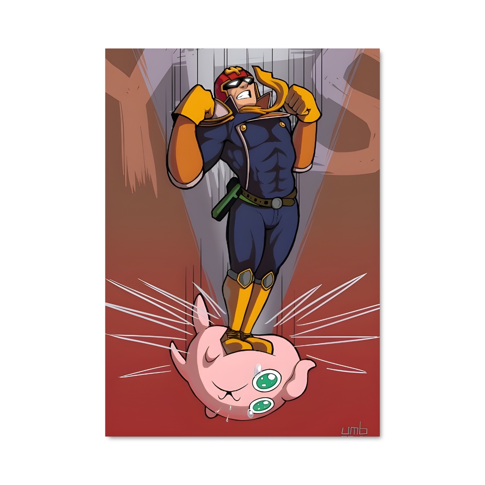 Poster Captain Cat-Falcon – affiche Super Smash Bros